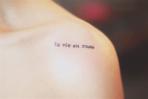 la vie en rose tattoo